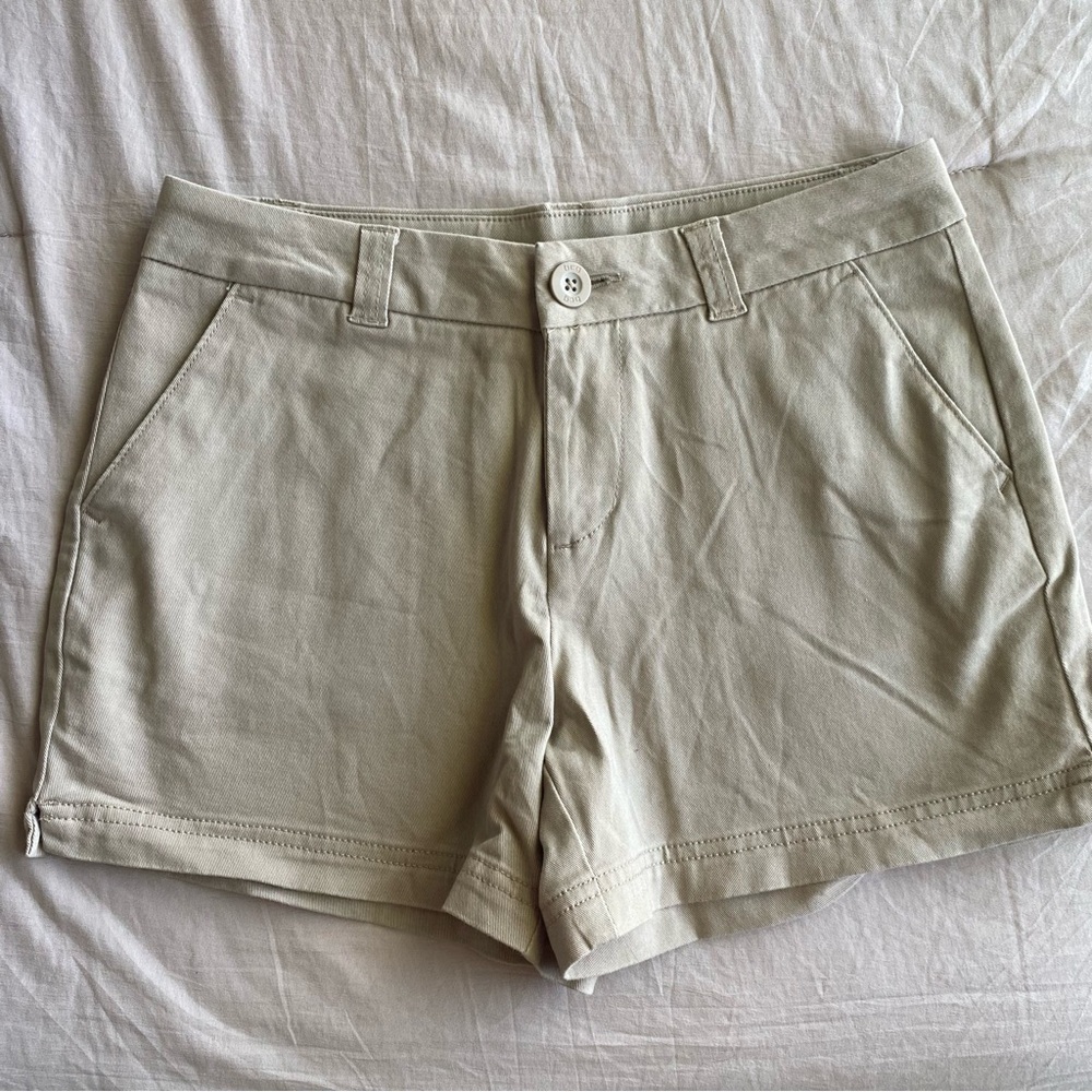 BCG Tan High Waist Shorts Classic Style